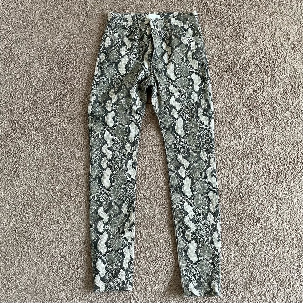H&M Snakeskin Skinny Jeans
